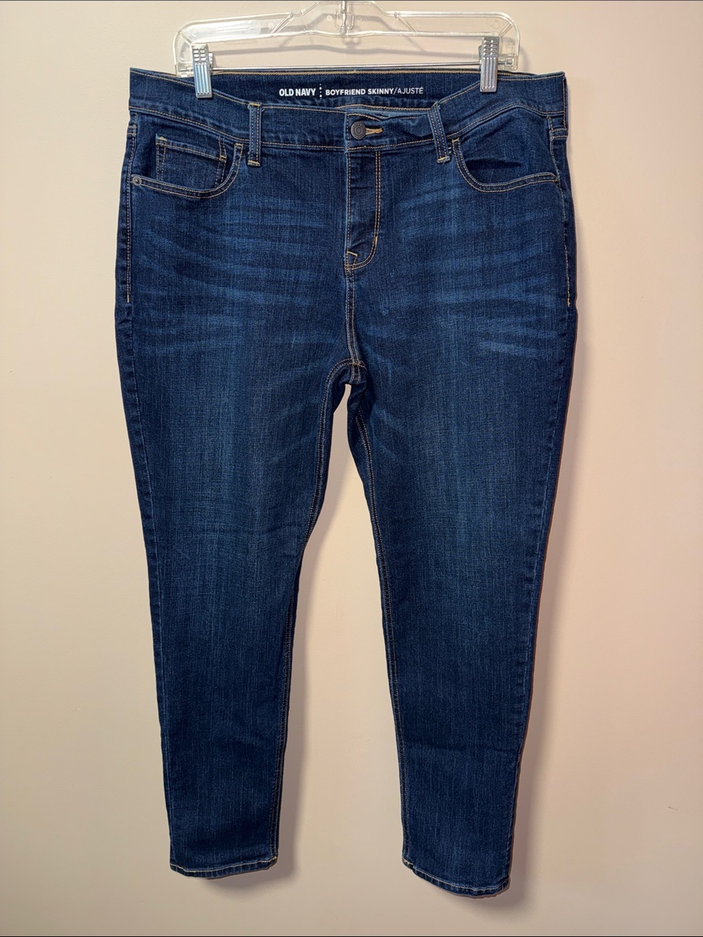 Old Navy Women's Dark Blue Boyfriend Skinny Jeans